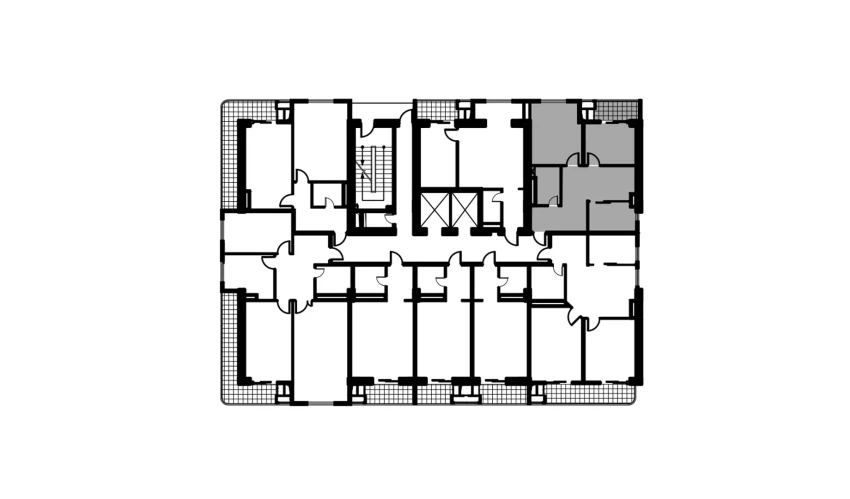 3-комнатная квартира 57.4 м²  7/12 этаж | Жилой комплекс NAVRUZ GROUP