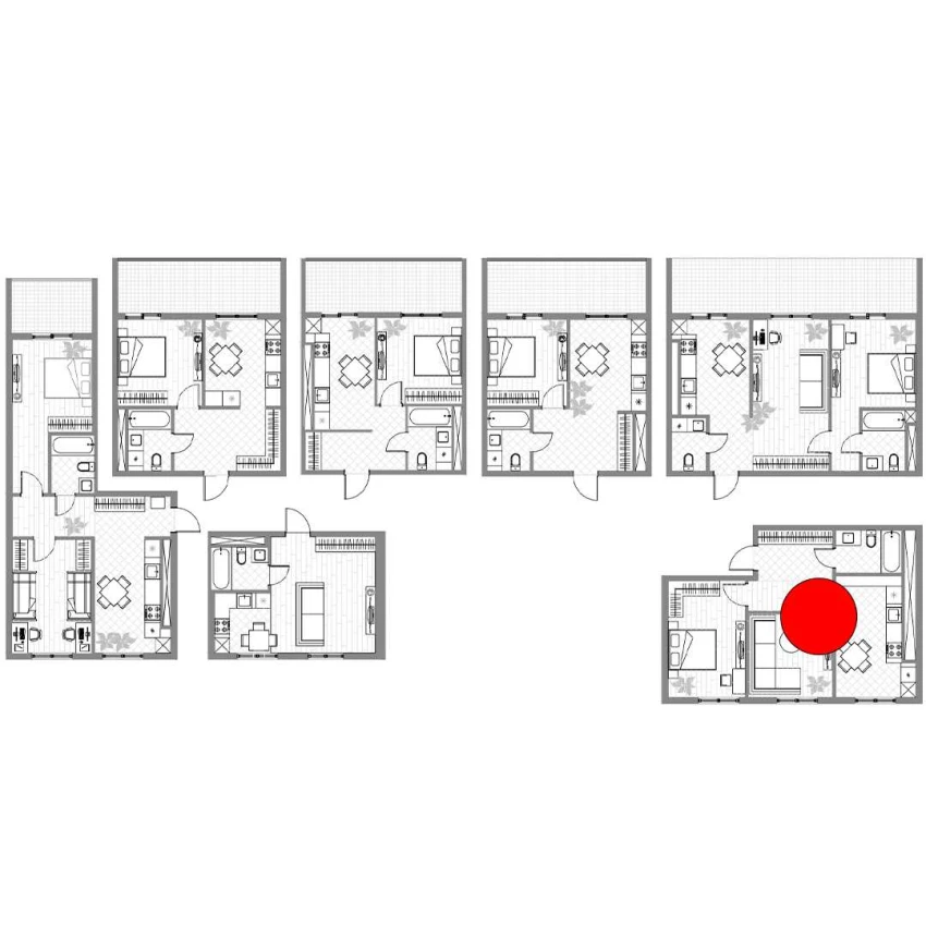 2-комн. квартира 52 м²  14/14 этаж | Жилой комплекс PARVOZ