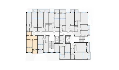 2-xonali xonadon 47.03 m²  3/7 qavat | Bochka Resort Turar-joy majmuasi