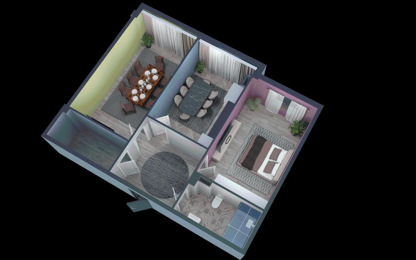2-комн. квартира 89.1 м²  9/9 этаж | Жилой комплекс YANGI AVLOD