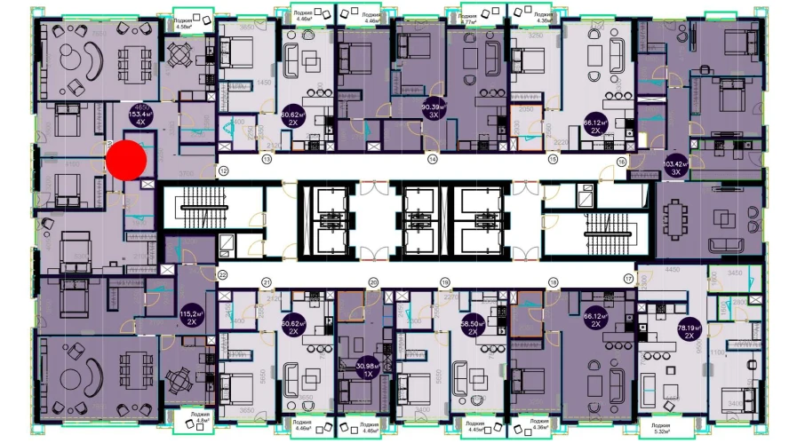 4-комн. квартира 153.4 м² 9/19 этаж | Жилой комплекс Central Avenue 4-комн. квартира 153.4 м² 9/19 этаж | Жилой комплекс Central Avenue