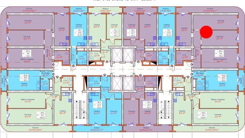 1-комнатная квартира 112.2 м²  8/22 этаж | Жилой комплекс TXT Tower