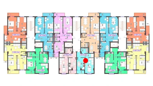 1-комнатная квартира 43.34 м²  5/7 этаж | Жилой комплекс O'ZBEGIM
