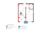 2-xonali xonadon 50.04 m² 2/9 qavat | BI Sad'O Turar-joy majmuasi 2-xonali xonadon 50.04 m² 2/9 qavat | BI Sad'O Turar-joy majmuasi