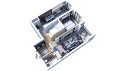 2-комн. квартира 66.56 м²  16/16 этаж | Жилой комплекс Musaffo