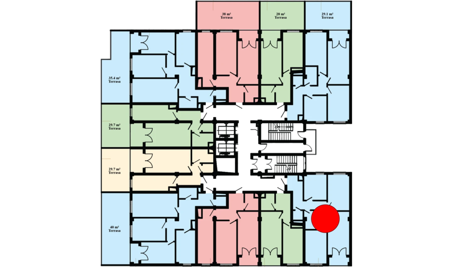 3-комн. квартира 82 м²  3/16 этаж | Жилой комплекс Musaffo