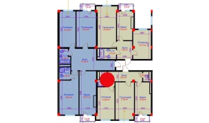 2-xonali xonadon 64.26 m²  5/10 qavat | Ko'kcha-Oqtepa Turar-joy majmuasi