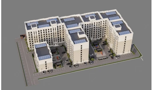 1-комнатная квартира 43.2 м²  2/8 этаж | Жилой комплекс Fayz