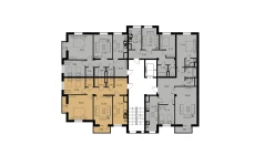 3-xonali xonadon 82.19 m²  2/9 qavat | MINGCHINOR Turar-joy majmuasi