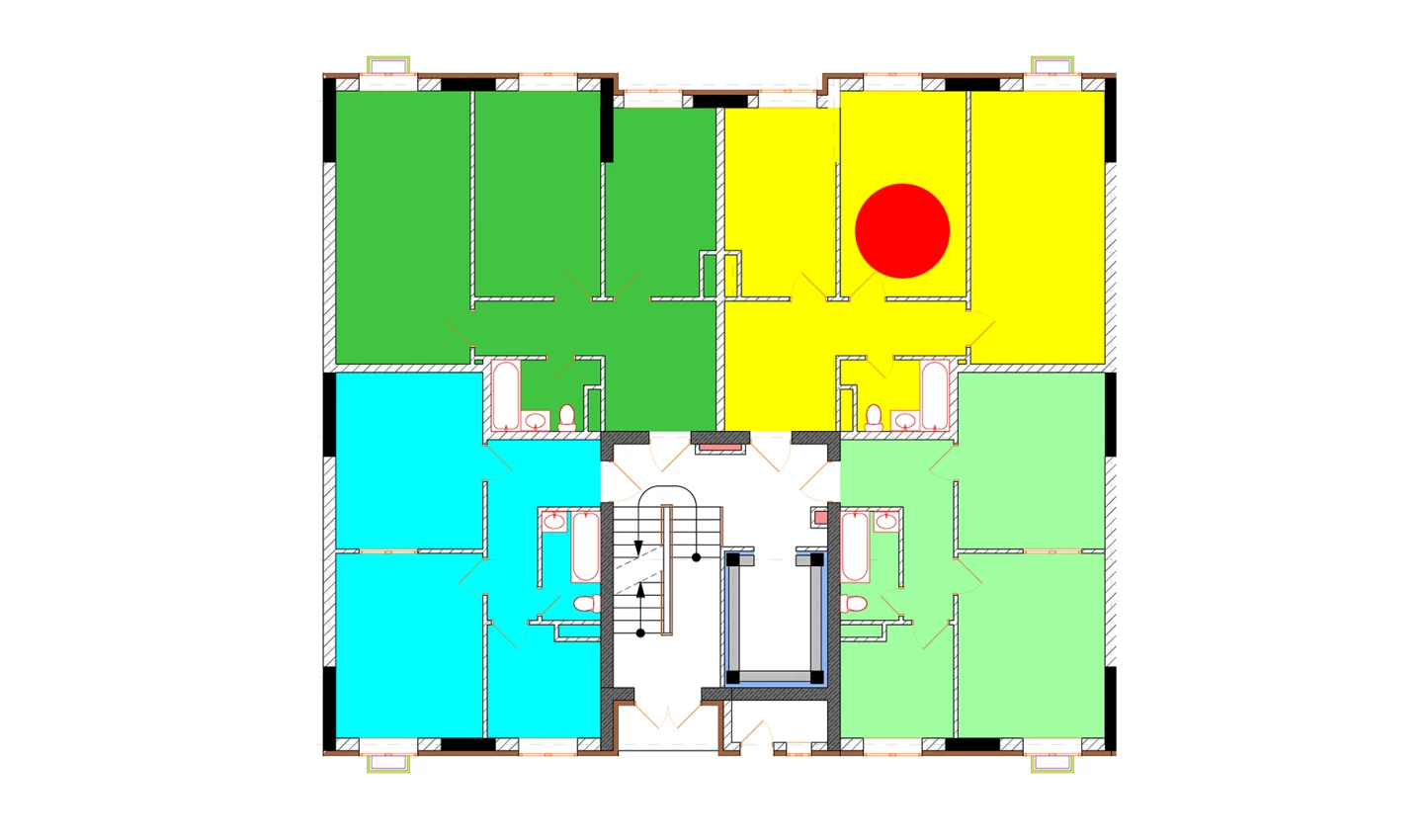 2-xonali xonadon 65 m²  8/9 qavat | Uchtepa Avenue Turar-joy majmuasi