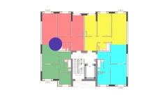 2-xonali xonadon 45.5 m²  1/9 qavat | Uchtepa Avenue Turar-joy majmuasi