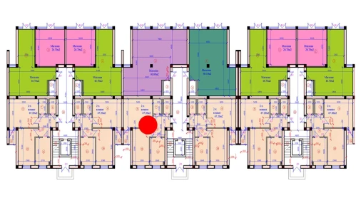 2-xonali xonadon 67.2 m²  1/7 qavat | G'IJDUVON CITY Turar-joy majmuasi