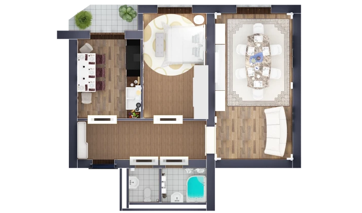 2-xonali xonadon 88.15 m²  9/10 qavat | AZAMATOV GROUP Turar-joy majmuasi