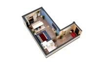 1-комн. квартира 41.92 м²  3/9 этаж | Жилой комплекс MINGCHINOR