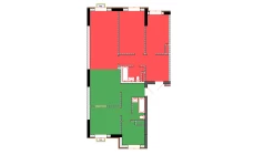 2-xonali xonadon 45.5 m²  1/9 qavat | Uchtepa Avenue Turar-joy majmuasi