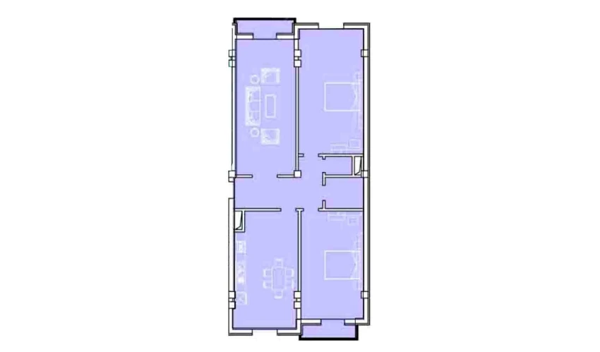 4-комнатная квартира 139.12 м²  5/8 этаж | Жилой комплекс Ziynat Capital