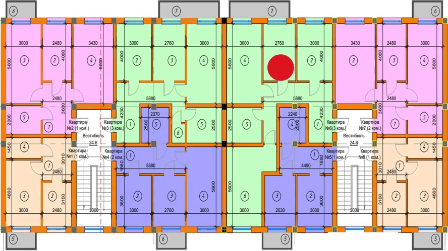 3-комн. квартира 88.91 м² 4/4 этаж | Жилой комплекс SABZAVOT CITY 3-комн. квартира 88.91 м² 4/4 этаж | Жилой комплекс SABZAVOT CITY