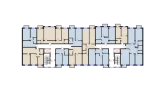 1-xonali xonadon 46.5 m²  7/10 qavat | Ko'kcha-Oqtepa Turar-joy majmuasi