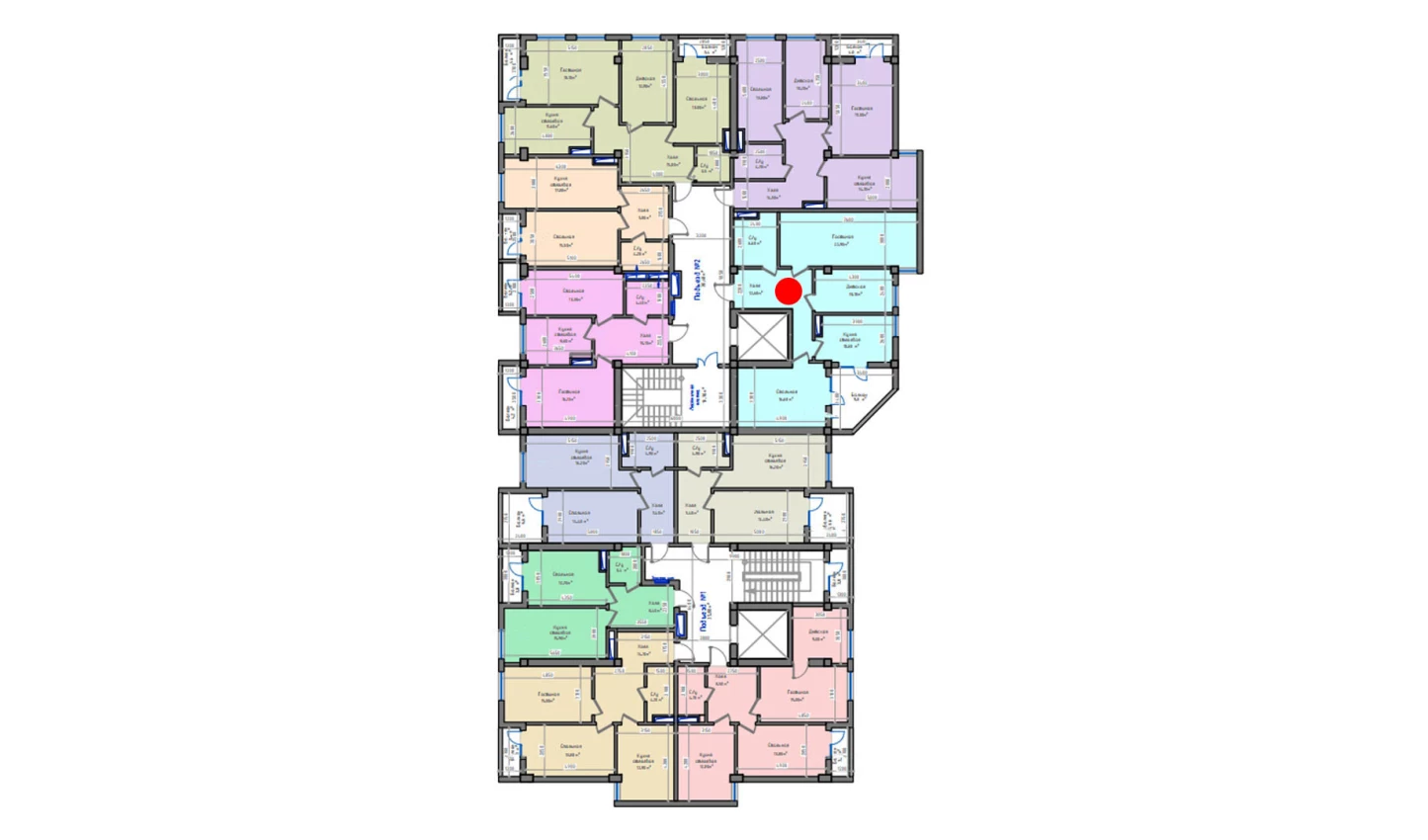 3-xonali xonadon 94.1 m²  7/13 qavat | ORZU SAROYI Turar-joy majmuasi