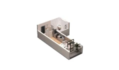 1-комн. квартира 39.6 м² 11/16 этаж | Жилой комплекс DO'MBIROBOD RESIDENCE 1-комн. квартира 39.6 м² 11/16 этаж | Жилой комплекс DO'MBIROBOD RESIDENCE