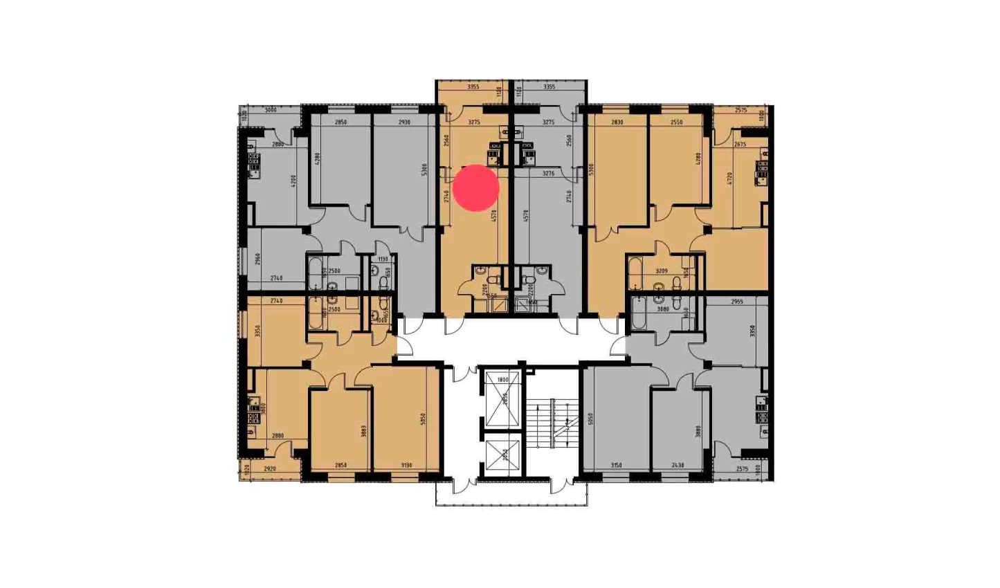 1-комн. квартира 30.31 м²  6/10 этаж | Жилой комплекс YANGIOBOD RESIDENCE