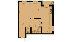 3-комн. квартира 69.46 м²  3/10 этаж | Жилой комплекс YANGIOBOD RESIDENCE