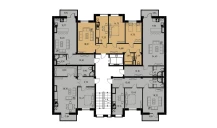 3-комн. квартира 77.63 м²  3/9 этаж | Жилой комплекс MINGCHINOR