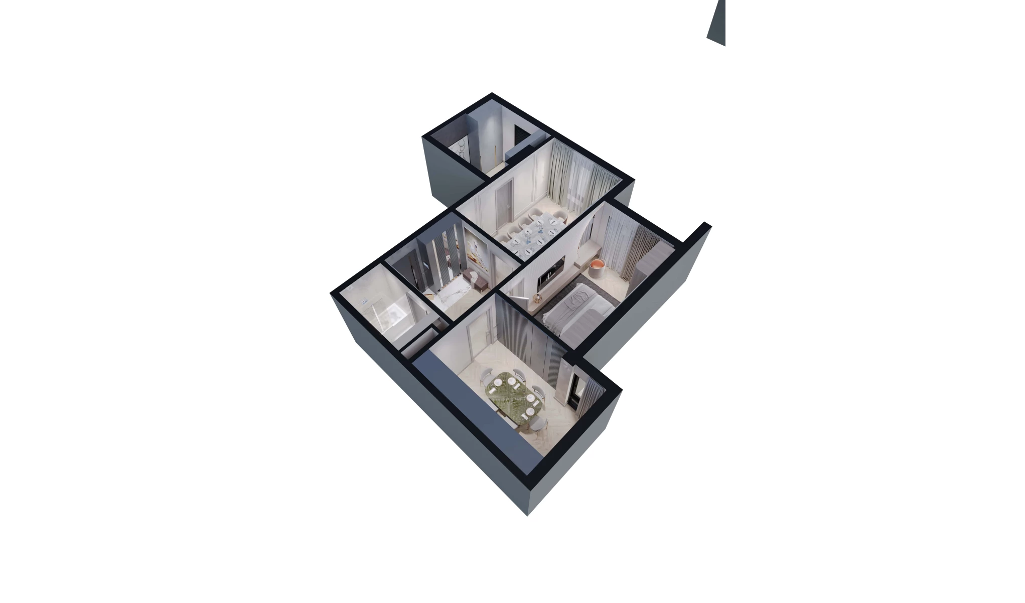 3-комн. квартира 70.8 м²  4/13 этаж | Жилой комплекс ORZU SAROYI