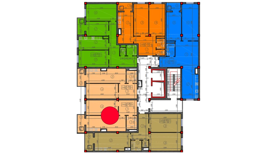 2-комн. квартира 58 м²  9/12 этаж | Жилой комплекс Sokin hayot
