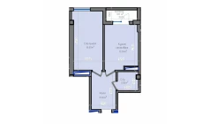 1-комн. квартира 47.3 м²  4/13 этаж | Жилой комплекс ORZU SAROYI