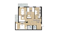 3-комн. квартира 90.64 м²  7/7 этаж | Жилой комплекс O'ZBEGIM