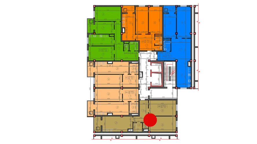 2-xonali xonadon 85 m²  11/12 qavat | Sokin hayot Turar-joy majmuasi