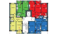 2-xonali xonadon 62.5 m²  8/9 qavat | NUR BARAKA Turar-joy majmuasi