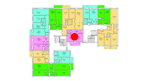 1-xonali xonadon 39.66 m²  4/9 qavat | PROVANS Turar-joy majmuasi