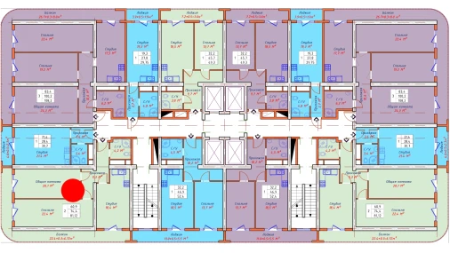 2-комнатная квартира 81.12 м²  7/22 этаж | Жилой комплекс TXT Tower