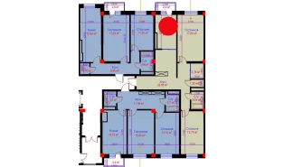 2-комн. квартира 73.76 м²  3/10 этаж | Жилой комплекс Ko'kcha-Oqtepa