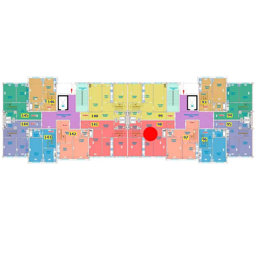 1-комн. квартира 147.16 м²  1/9 этаж | Жилой комплекс YANGI AVLOD