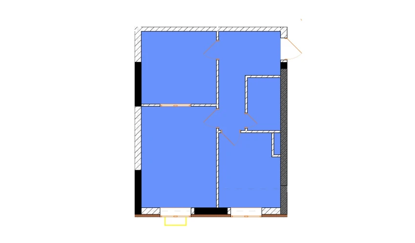 2-комнатная квартира 50.4 м²  3/12 этаж | Жилой комплекс Uchtepa Avenue