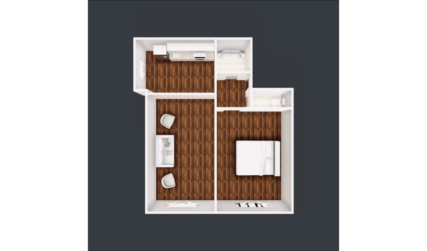2-комнатная квартира 47.69 м²  5/6 этаж | Жилой комплекс Taqachi