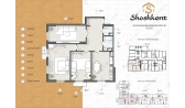 4-xonali xonadon 113 m² 1/14 qavat | Shoshkent Turar-joy majmuasi 4-xonali xonadon 113 m² 1/14 qavat | Shoshkent Turar-joy majmuasi