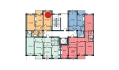 2-xonali xonadon 75 m²  4/11 qavat | NUR BARAKA Turar-joy majmuasi
