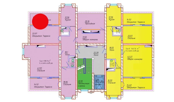 4-комнатная квартира 178.11 м²  10/10 этаж | Жилой комплекс Samarqand Park Avenue