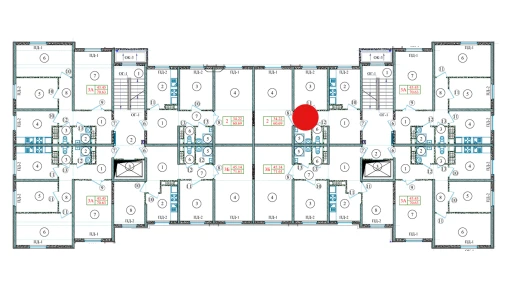 2-xonali xonadon 60.69 m²  2/9 qavat | Yangi O'zbekiston Turar-joy majmuasi