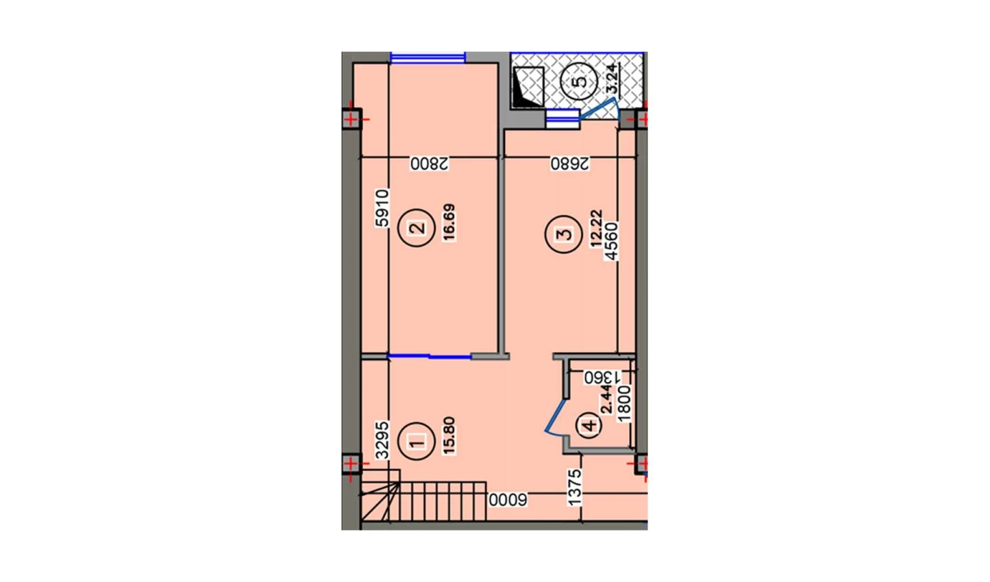 2-комн. квартира 50.39 м²  9/10 этаж | Жилой комплекс Qibray City