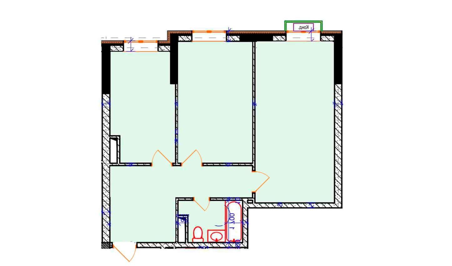 2-xonali xonadon 65 m²  3/9 qavat | Uchtepa Avenue Turar-joy majmuasi