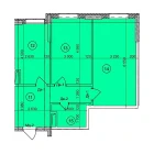 2-комн. квартира 66.9 м²  3/9 этаж | Жилой комплекс Uchtepa Avenue