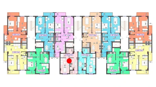 1-комнатная квартира 43.34 м²  7/7 этаж | Жилой комплекс O'ZBEGIM