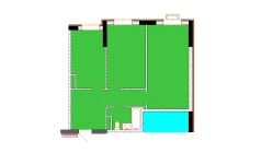 2-xonali xonadon 66.3 m²  6/9 qavat | Uchtepa Avenue Turar-joy majmuasi