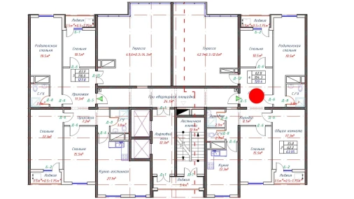 4-xonali xonadon 104.3 m²  16/16 qavat | Crystal Avenue Turar-joy majmuasi