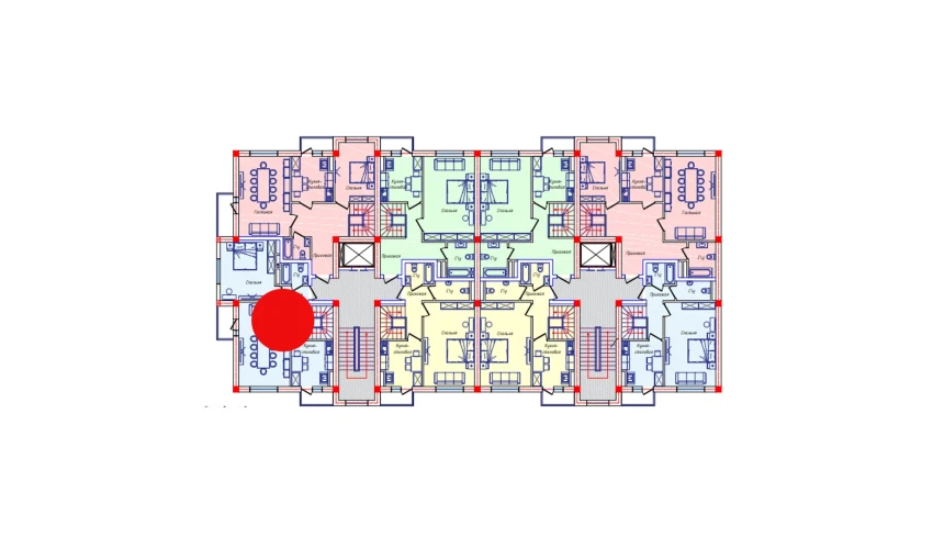 5-комнатная квартира 135.4 м²  7/8 этаж | Жилой комплекс STAR HOUSE RESIDENCE